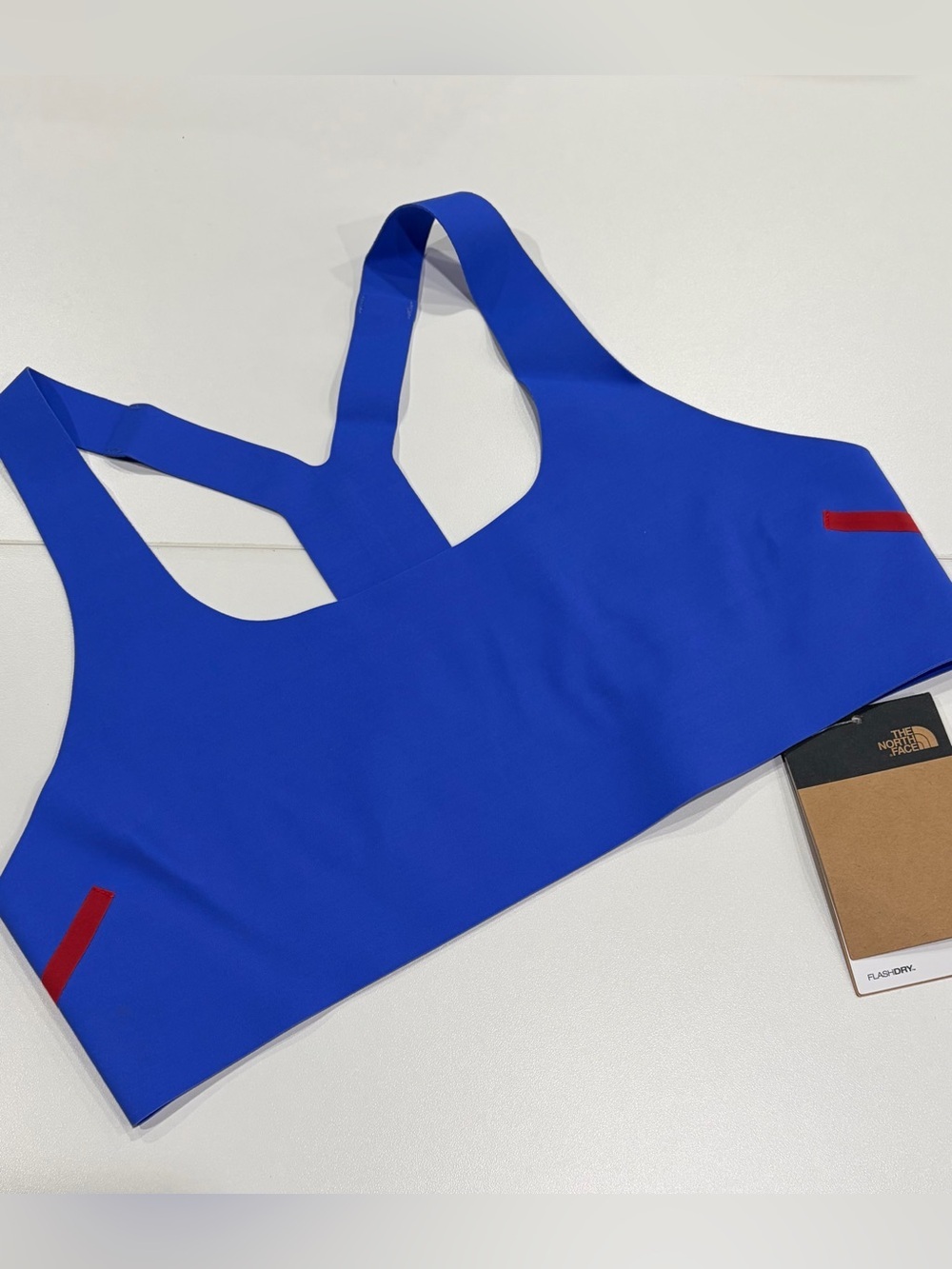 The North Face Women's Large Compression Sports Bra Medium Impact Blue NWT